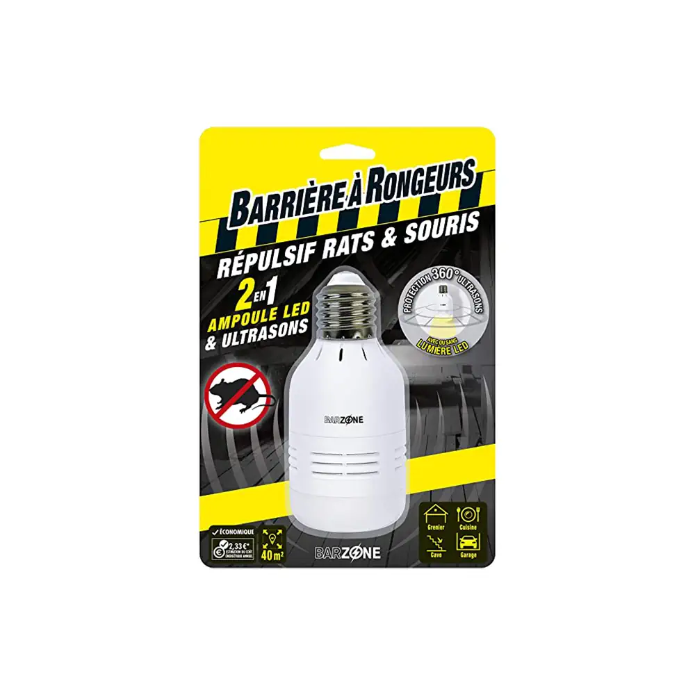 Ampoule Barzone - Repulsif Rats et Souris