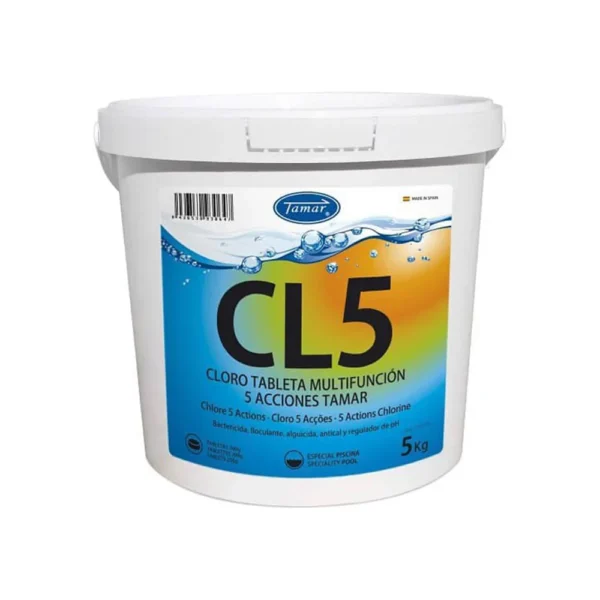 Chlore Tablette 5 Actions Seau de 5kg