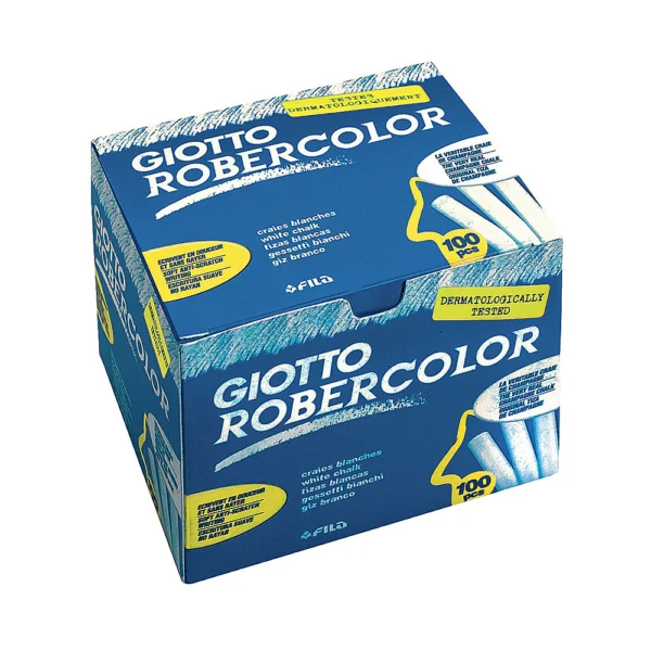 Craie Lisse Blanche Giotto Boîte de 100