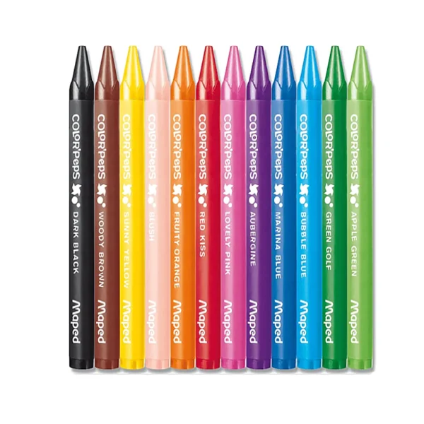 Crayons de Cire Color’Peps 12 Pièces