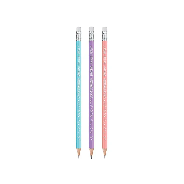 Gomme Crayon Graphite Fin Couleurs Pastel HB – Image 2