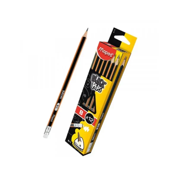 Gomme Crayon Graphite Fin HB Noir Peps