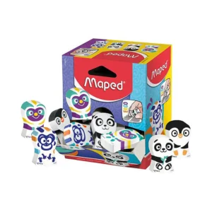 Gomme Ergo Fun Couleurs Assorties en Présentoir