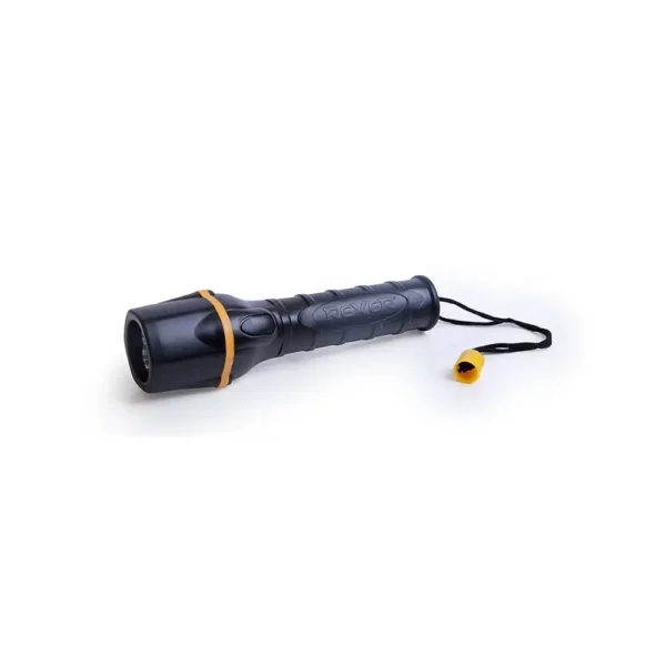 Lampe Torche en Caoutchouc 3 LED AA Noirs