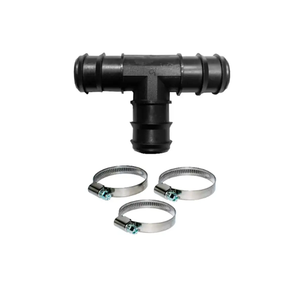 Raccord de Tuyau D15 avec 3 Colliers