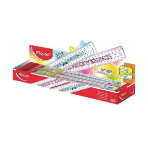 Règle Étude Incassable Fantaisie 20cm