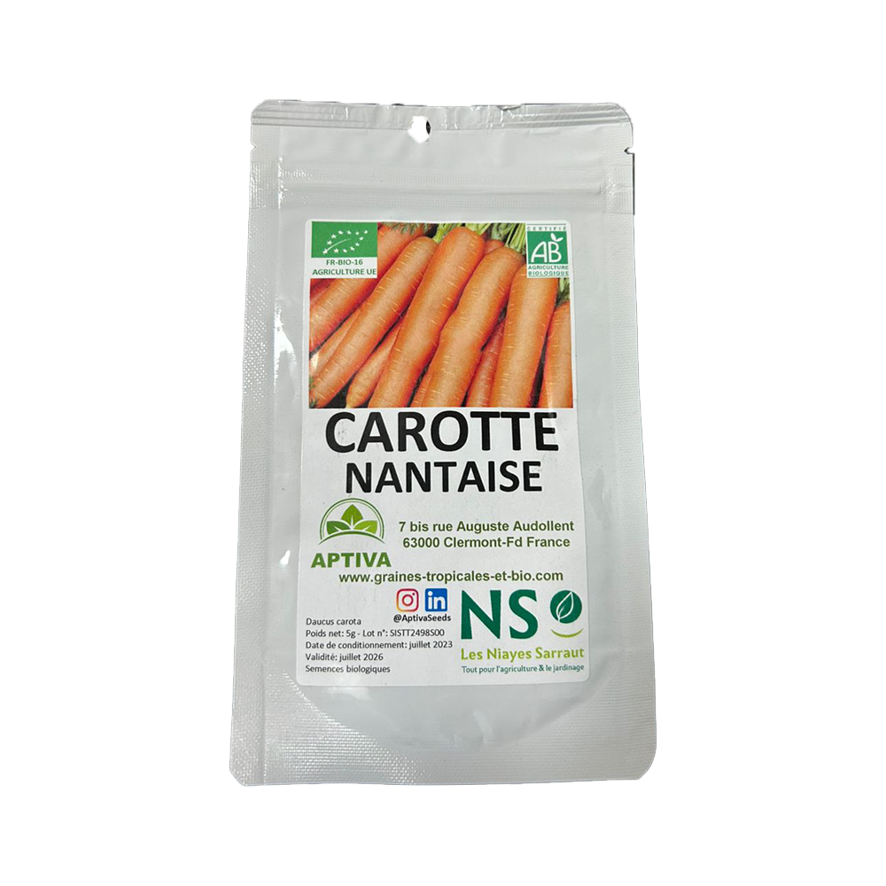 carotte nantaise bio sachet de 5g
