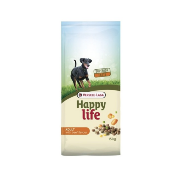 Happy Life Bœuf – Croquettes pour chien – 15kg
