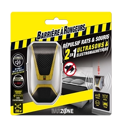 Repulsif Ultrasons Rats et Souris - Blister de 1 Appareil