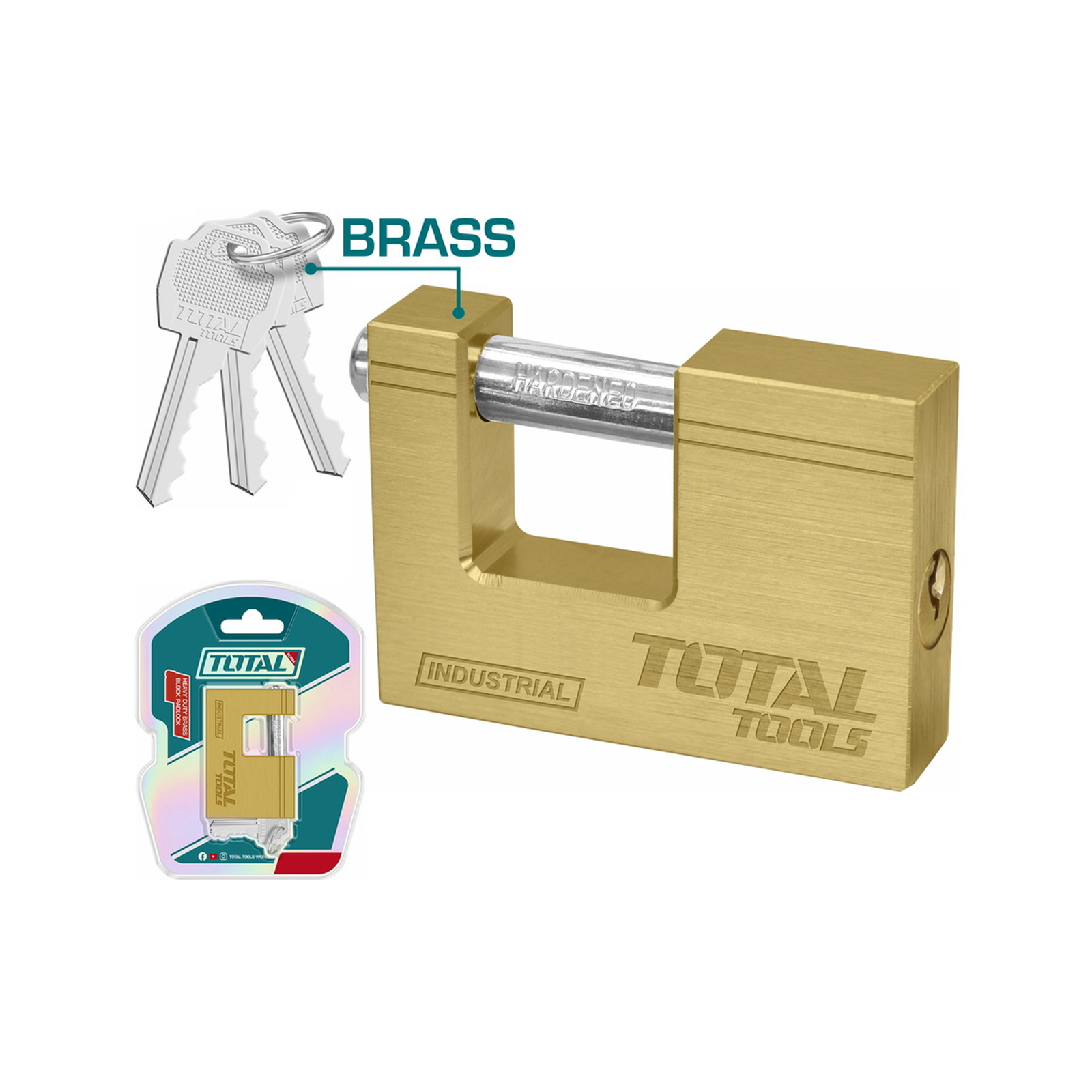 Cadenas à bloc en laiton robuste TLK32803