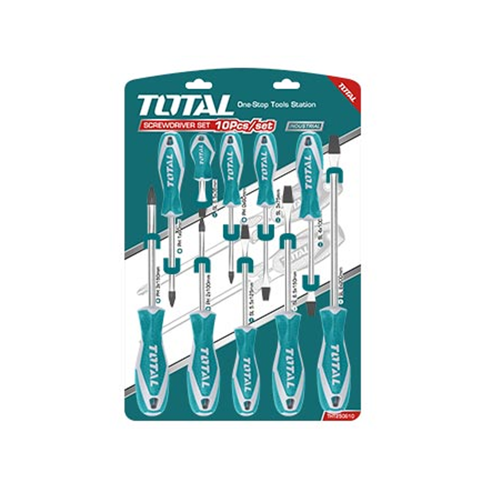 Jeu de 10 tournevis THT250610