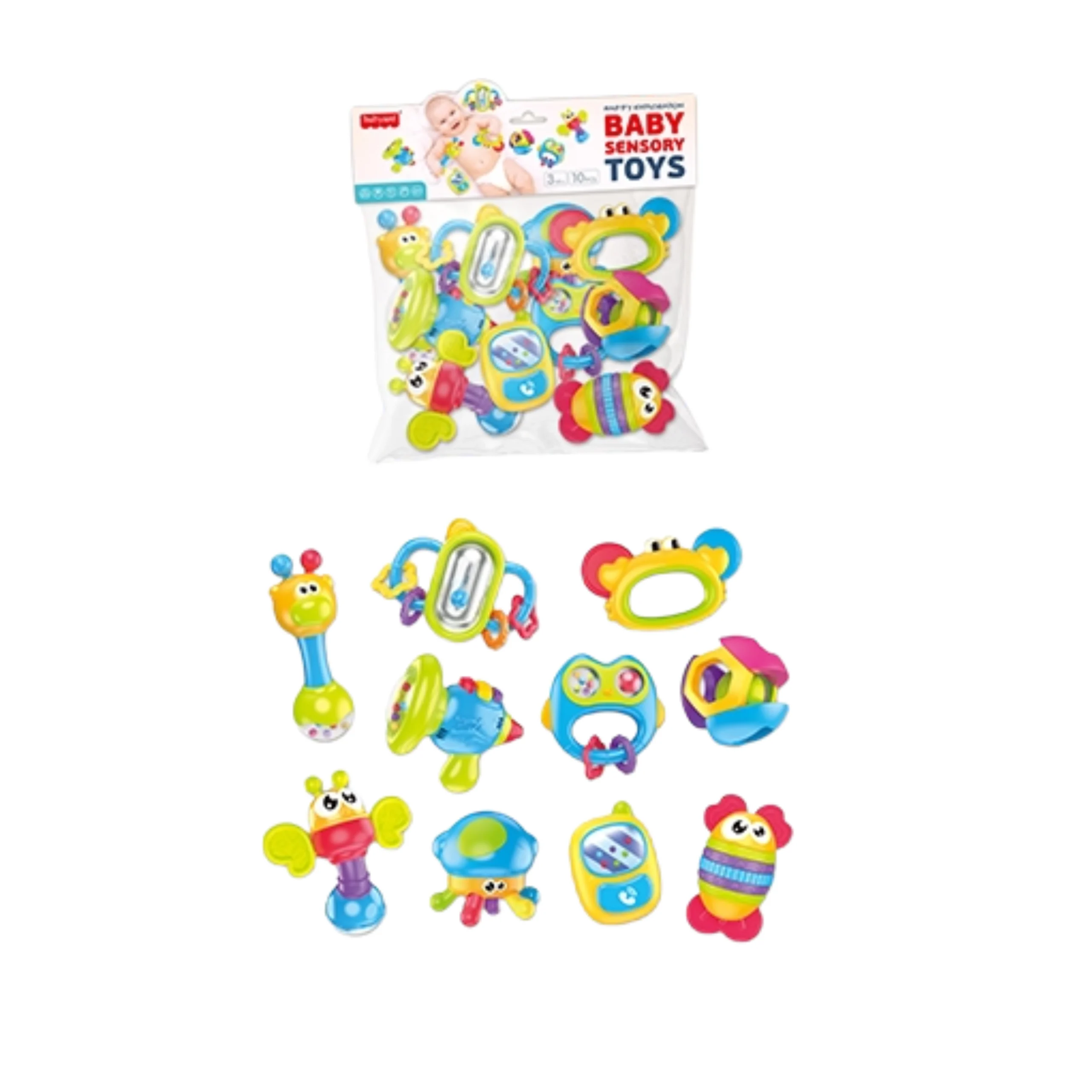 Hochet Bébé – Pack de 10 Babyard