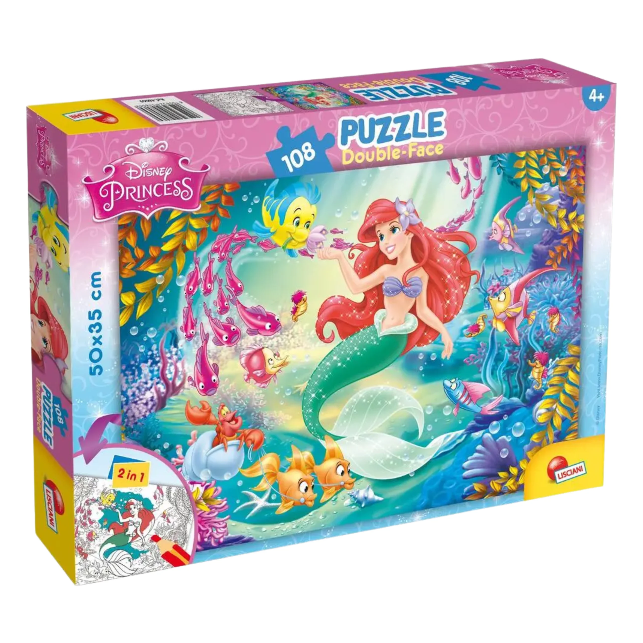 Puzzle Sirène Double Face 108 pièces – Lisciani