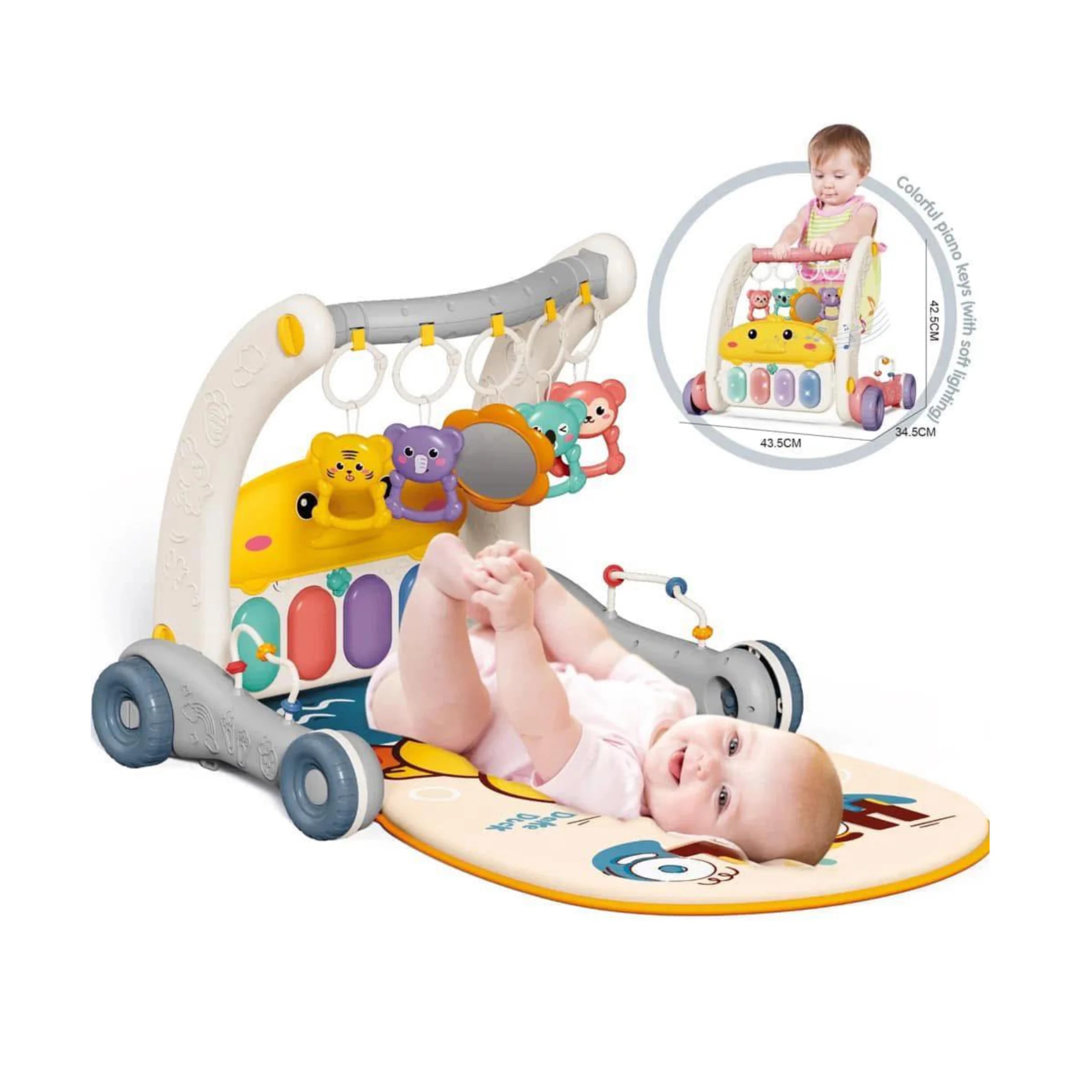 Tapis d’Éveil 2 en 1 Bébé – Utilisable Debout ou Couché