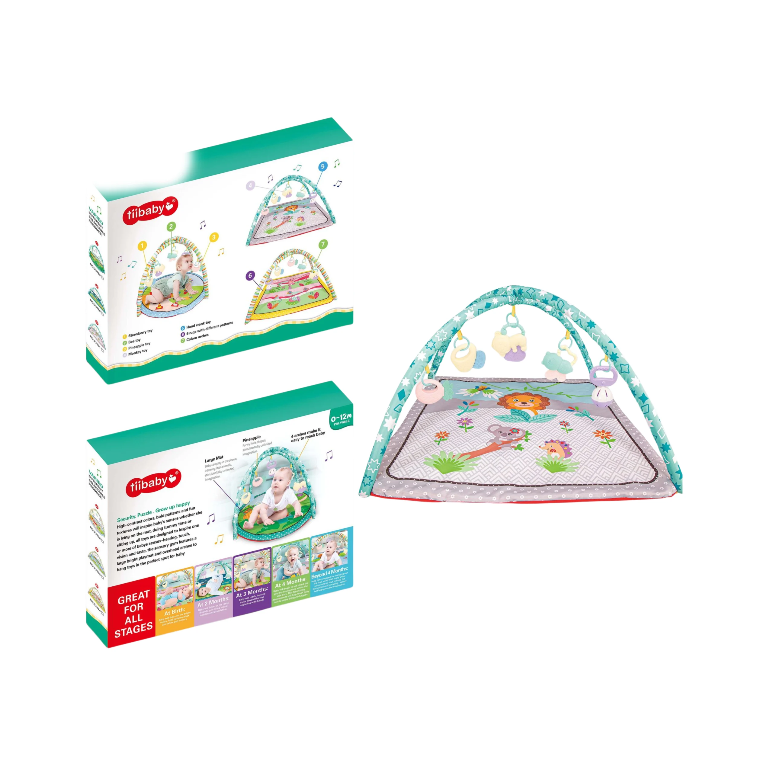 Tapis d’Éveil TIIbaby – 59,7 x 43 cm – Doux