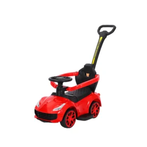 Voiture pour Enfant avec Canne – Modèle Ferrari