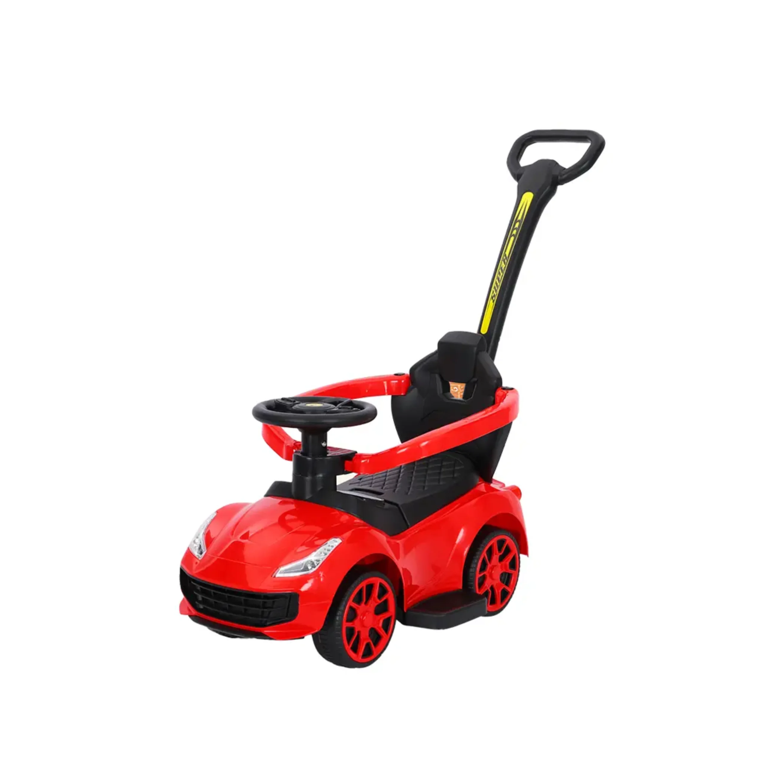 Voiture pour Enfant avec Canne – Modèle Ferrari