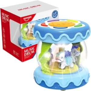 Manège Musical Drum – Jouet Rotatif & Lumineux pour Bébé