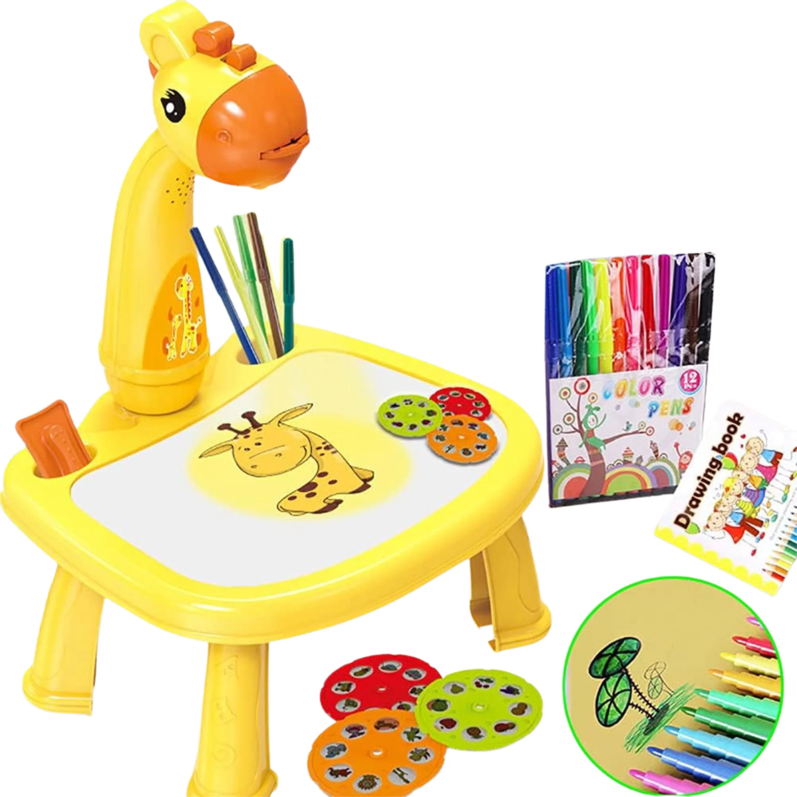 Table à dessin avec projecteur