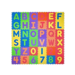 Tapis Puzzle en Mousse avec Lettres & Chiffres – 36 Pièces